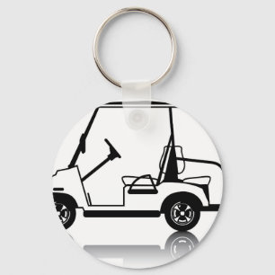 Llavero Blanco del carro de golf