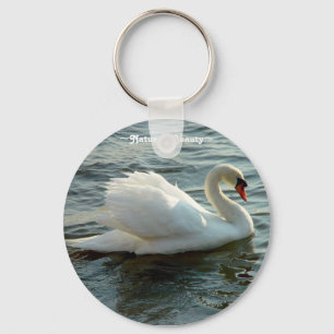 Llavero blanco del cisne