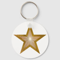 Blanco del teclado de la estrella dorada