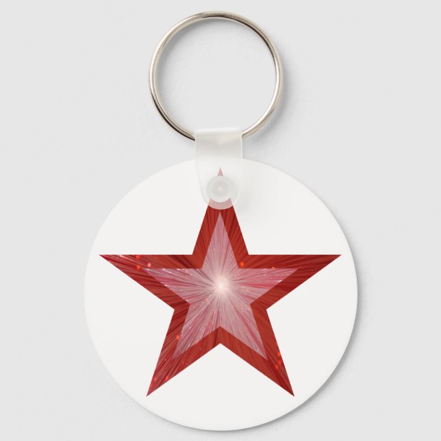 Llavero Blanco del teclado de la Estrella Roja (Anverso)