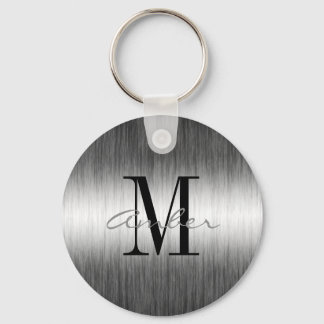 Llavero Blanco Negro Moderno Gauze Mezclado Personalizado