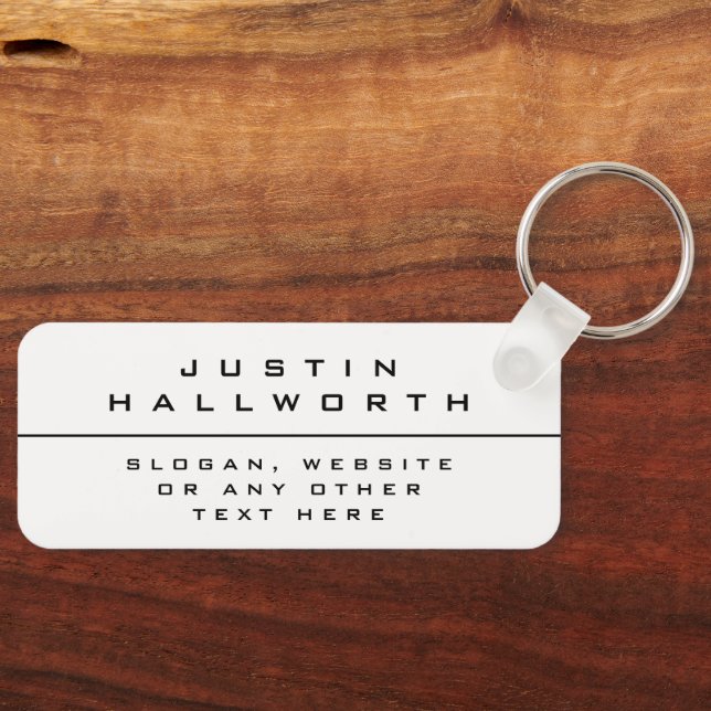 Llavero Blanco y negro de estilo único (Anverso)