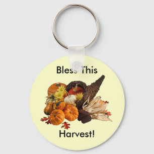 Llavero Blessed Bountiful Harvest Colorful Cornucopia