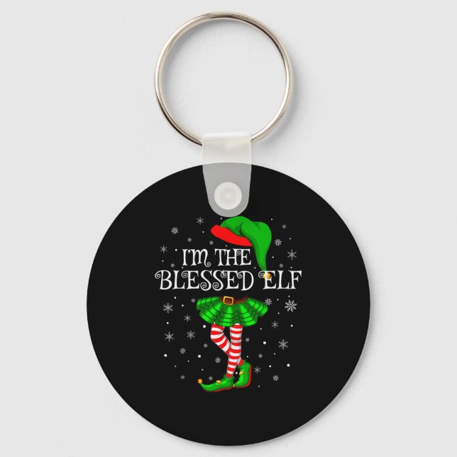 Llavero Blessed Elf Christmas Matching Family Women Girls  (Anverso)