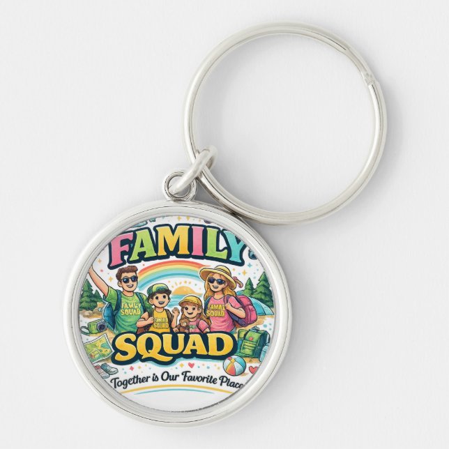 Llavero Blessed, Happy & Lucky Together (Frente)