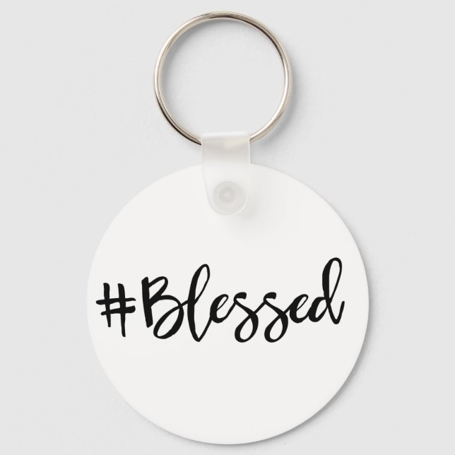 Llavero Blessed Hashtag (Anverso)