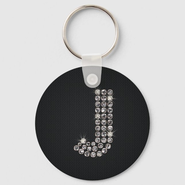 Llavero bling - J (Anverso)
