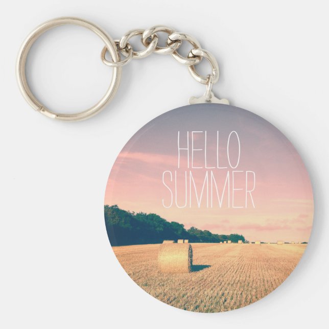 Llavero Bliss de verano en el campo inglés (Frente)