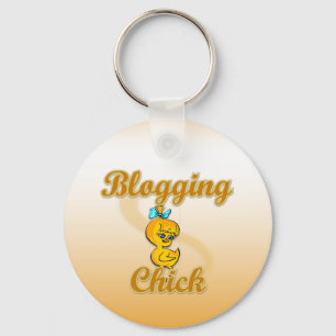 Llavero Blogging Chick