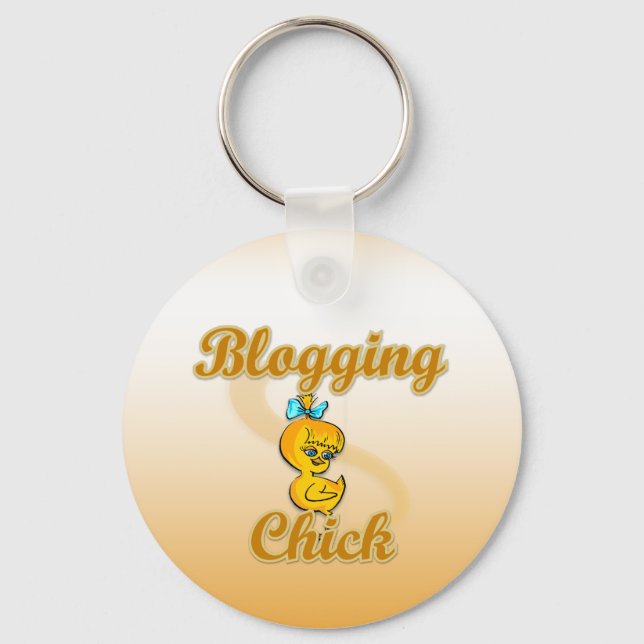 Llavero Blogging Chick (Anverso)