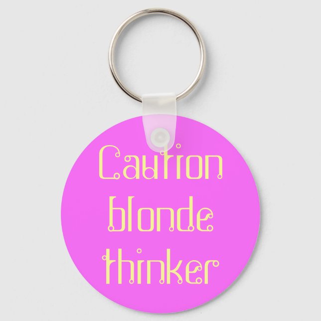 Llavero blonde thinker (Anverso)