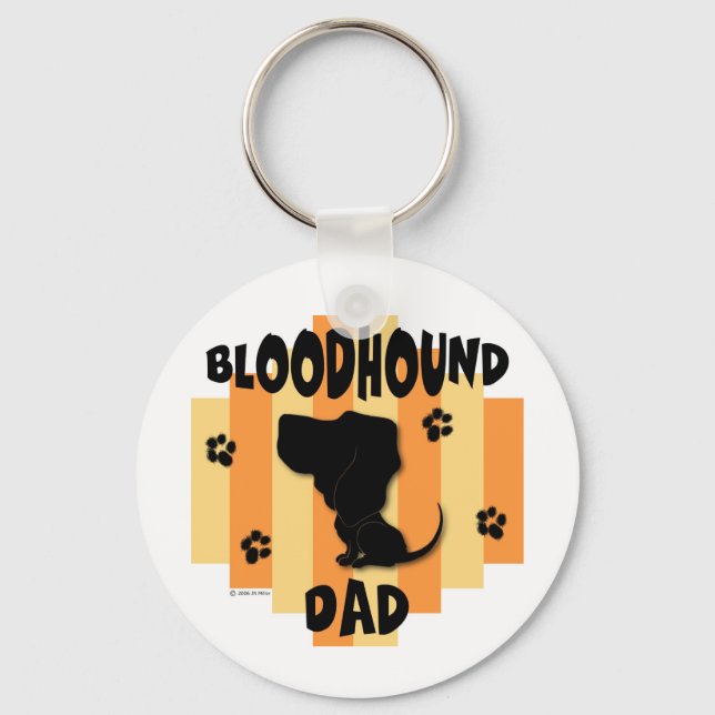 Llavero Bloodhound Dad Keychain (Anverso)