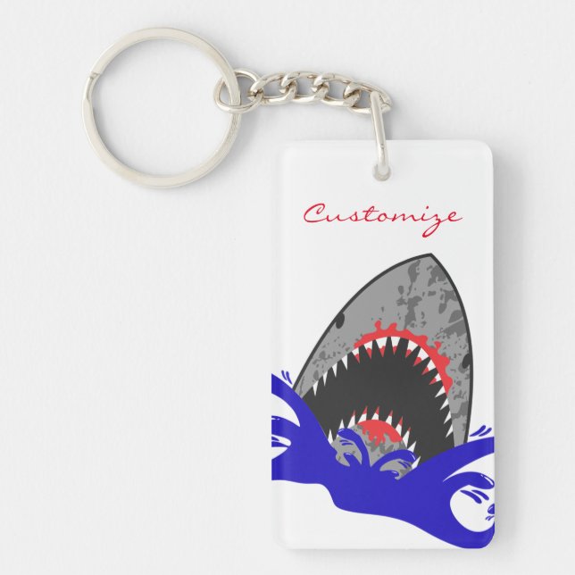 Llavero Bloody Shark Jaws Thunder_Cove (Frente)