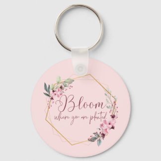 Llavero Bloom Donde Está Plantado Keychain
