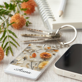 Llavero Blooms de la inspiración: Personalizadas