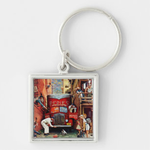 Llavero Bloque de camino de Norman Rockwell