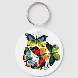 Llavero Bloque De Mariposas