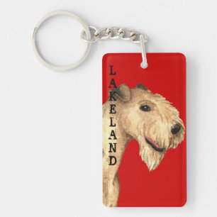 Llavero Bloque del color de Lakeland Terrier