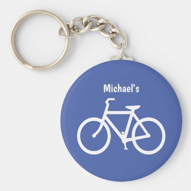 Llavero Bloqueo de bicicleta personalizado de contorno (Frente)