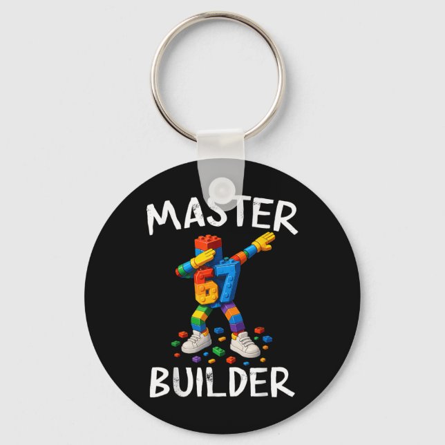 Llavero Bloques de construcción de Master Builder Dabbing  (Anverso)