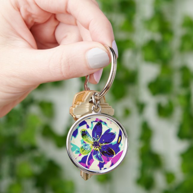 Llavero blue anemone keychain (Mano)