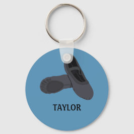 Llavero Blue Ballet Black Personalized