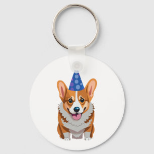 Llavero Blue Birthday Corgi Classic T-Shirt