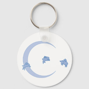 LLAVERO BLUE BUNNY MOON