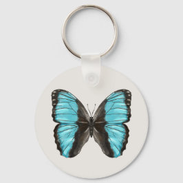 Llavero Blue Butterfly Insectos Art Nature Lover