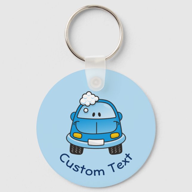 Llavero Blue Car with Bubbles Keychain (Anverso)
