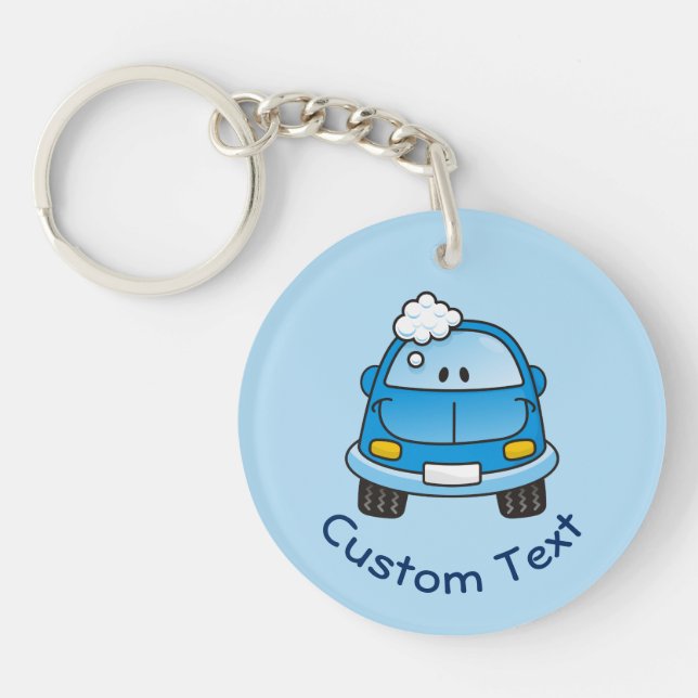 Llavero Blue Car with Bubbles Keychain (Frente)