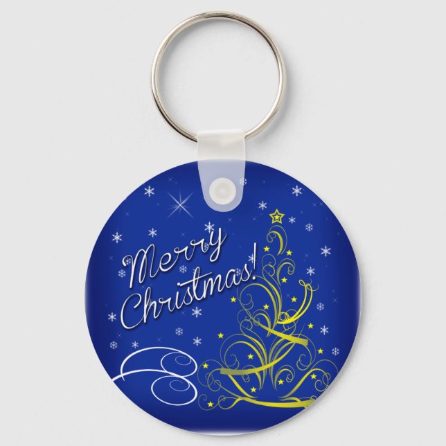 Llavero Blue Christmas (Anverso)