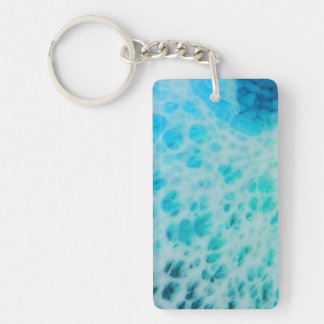 Llavero Blue Crush - Arte abstracto costero