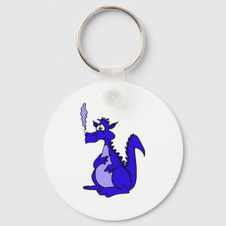 Llavero Blue Dragon with smoke