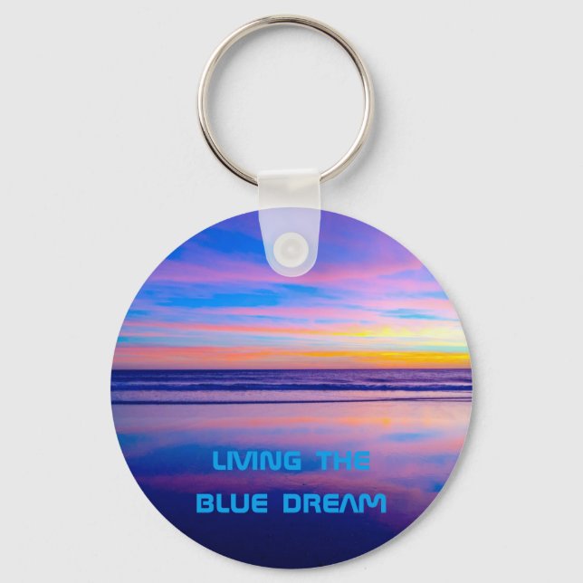 Llavero Blue Dream Sunset Santa Monica (Anverso)