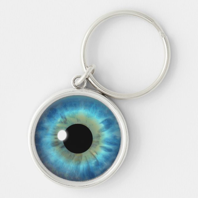 Llavero Blue Eye Iris Eyeball Personalizado Guay Cadenas r (Frente)