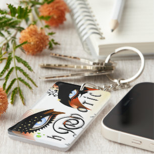 Llavero Blue Eyes Fashion Make Up