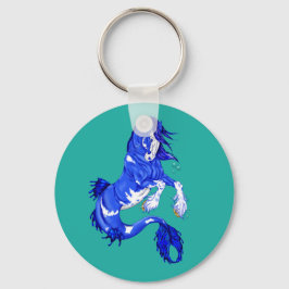 Llavero Blue Fantasy Clydesdale Seahorse