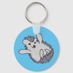 Llavero Blue Happy Hedgehog