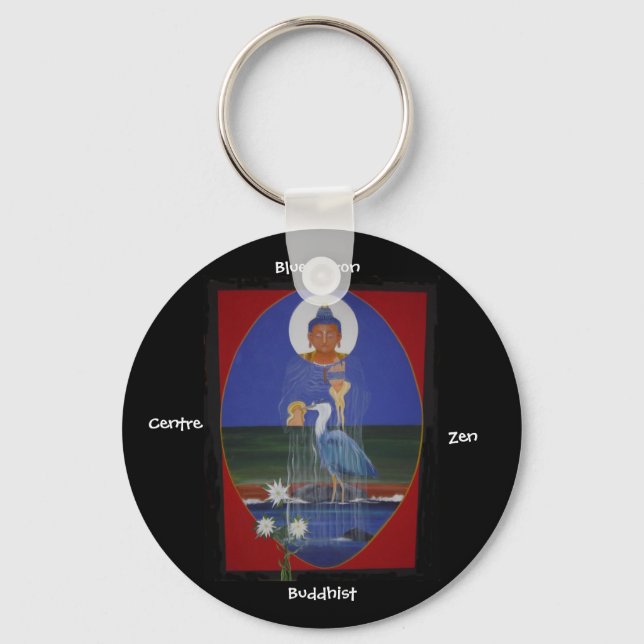 Llavero Blue Heron Zen Buddhist Centre Keychain (Anverso)