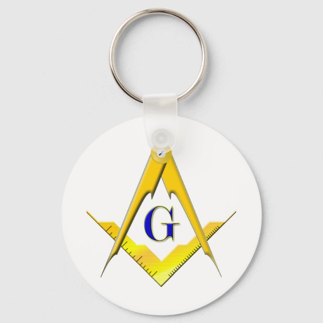 Llavero Blue Lodge Square & Compass (Anverso)