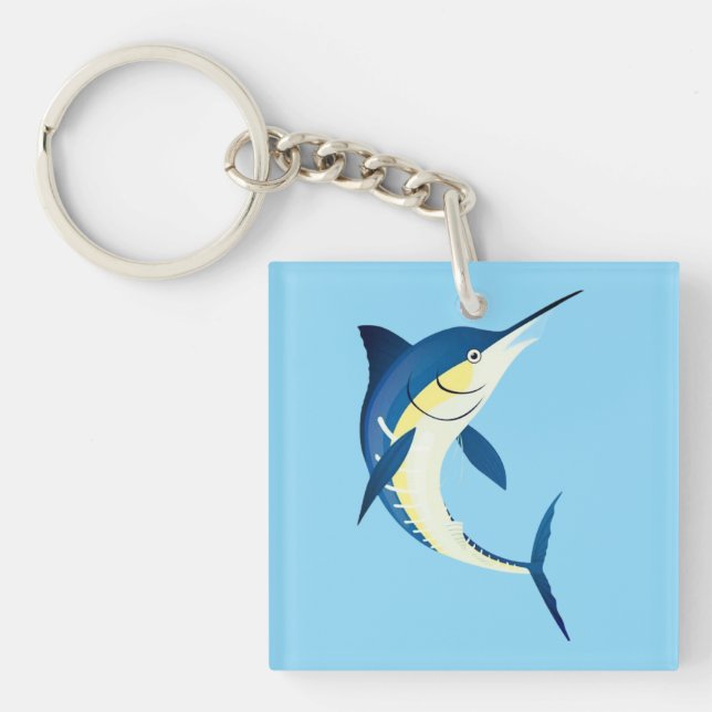 Llavero Blue Marlin Acrylic Keychain (Frente)