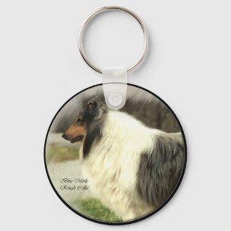 Llavero Blue Merle Rough Collie Gifts Art