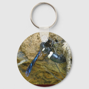 Llavero Blue Mud Dauber Wasp