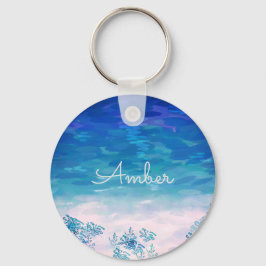 Llavero Blue Ocean Sea Beach Personalizada