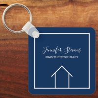 Blue Real Estate Company Personalizado Realtor Squ