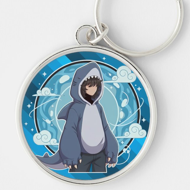 Llavero Blue Shark Boy Anime Art (Frente)