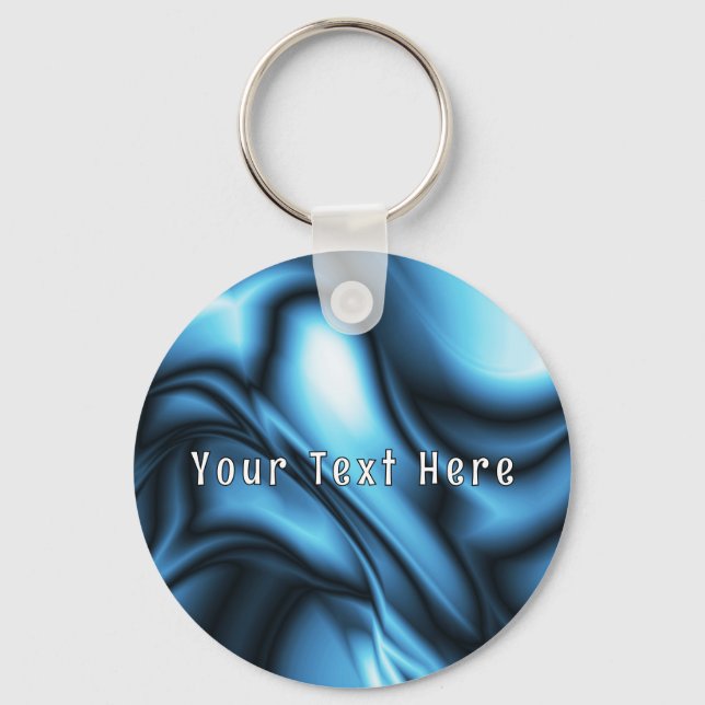 Llavero Blue Silk wave (Anverso)