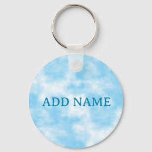 Llavero Blue Sky and Cloud Art Personalizado