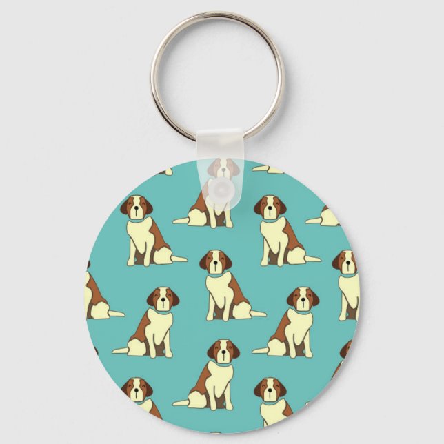 Llavero Blue St. Bernard Lover (Anverso)